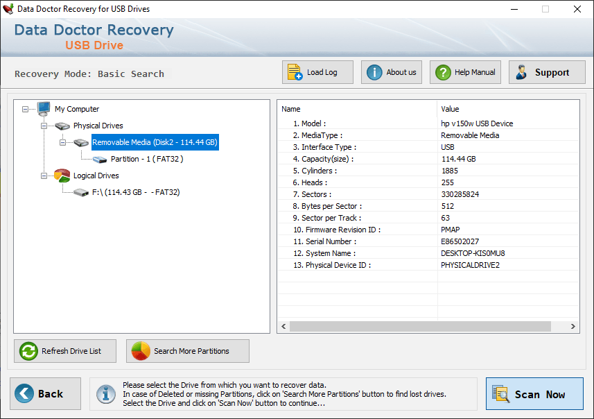 Software Searching Modes USB Drive Data Recovery Software